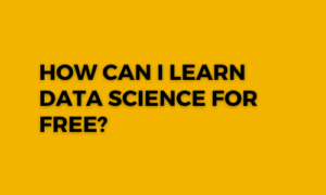 Read more about the article How can I learn data science for free?